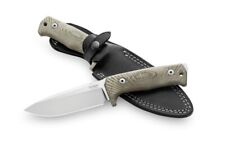 LionSTEEL T5 Fixed Blade Knife Green Canvas Micarta Handle - T5 CVG picture
