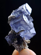 12g Natural Purple Window Fluorite Crystal  Mineral Specimen/ Yaogangxian China picture