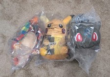Set of 3 Sean Wotherspoon Pokemon Center Plush Doll Bulbasaur Charizard Pikachu picture