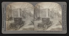 Bloomington Illinois 1917 New High School Street View Auto Stereo View picture