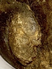 Pre Historic Man Made Authentic Carved Ancient  Stone Effigy/ Figure,  2.3 oz  picture