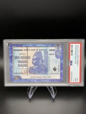 2022 Bitcoin Trading Cards SERIES 1 Zimbabwe Dollar #23 Rare SP /999 PSA 7 picture
