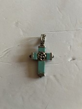Double Sided Silver Crucifix 4 Inches In Length picture