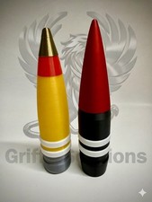 REPLICA PGU-13b & PGU-14b A-10 Warthog 30mm PROJECTILES, set of 2. picture