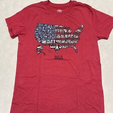 Men’s Boy Scouts of America United States Map T-Shirt Size S picture