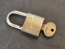 Vintage Wilson Bohannan Padlock Lock With Key picture