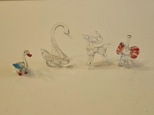 Miniature Glass Figurines Set Of 4 picture