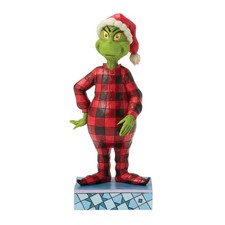 Jim Shore GRINCH WEARING PAJAMAS FIGURINE 6018953 BRAND NEW picture
