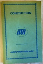 1975 United Transportation Union CONSTITUTION Handbook picture