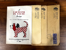 Vintage Cartoons in Cloth Sewing Patterns 1946 Marion Pye Stuffed Animals Lot picture