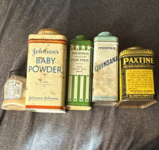 5-Piece Vintage Apothecary & Retro Bathroom Vanity Decor Lot picture