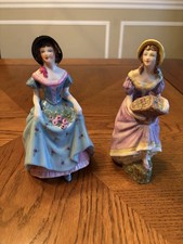 LOT of 2 RARE VINTAGE COALPORT FIGURINES JENNIFER JANE and PENELOPE - BONE CHINA picture