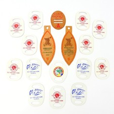 BSA Vintage Leather Neckerchief Slides, Boy Scouts of America, 1960s Kentucky picture