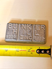 Vintage Bunker Hill Zinc .9999 Souvenir Ingot 50th Anniversary Kellogg Idaho picture