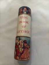 Rare Megillat Esther Scroll Book PURIM Jewish Synagogue, Judaica Art Israel 1972 picture