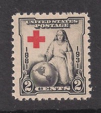 1931 AMERICAN RED CROSS 50th ANNIVERSARY - U.S. POSTAGE STAMP - MINT CONDITION picture