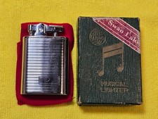 Globe Musical Lighter - Vintage - Very Clean  in Box - Swan Lake - RARE picture