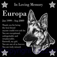 Personalized German Shepherd Pet Memorial 12