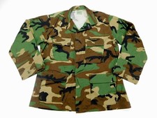 NEW SMALL R USGI US M81 WOODLAND CAMO HOT WEATHER BDU SHIRT NSN 8415-01-390-8545 picture