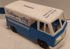 VINTAGE CULLIGAN COMO PLASTIC TOY TRUCK VAN BANK picture