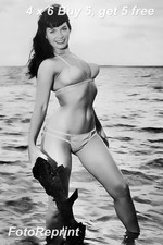 BETTIE PAGE 4x6 Publicity Photo Vintage Glamour Girl Classic 1950s Pin Up Retro picture