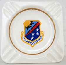 Vintage 67th Tactical Recon Wing (TRW) Ashtray~ Korean & Vietnam War Memorabilia picture