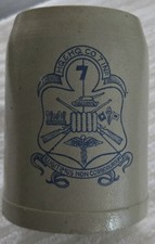 WWI U.S. Army 7th Engineers HQ Stoneware Stein 0.5L German Made AEF picture