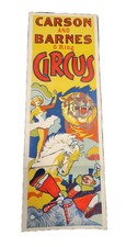 Original Vintage 1960s Carson & Barnes Circus Poster Chicago 40
