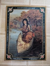 Vintage Texas And Pacific Railway Advertising Metal/Tin Sign picture