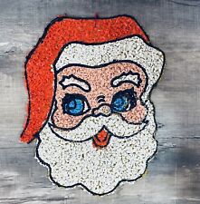 1960s Vintage Popcorn Santa Claus Head Christmas Decoration  picture