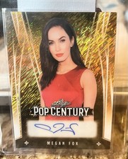 2025 Leaf Pop Century Megan Fox Signed Gold Shimmer 1/1 Auto Rare picture