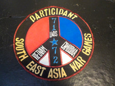 1971 Vietnam War Participant Southeast Asia War Games Patch Original 9