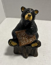 Kritter Hollows Do Feed the Bears Bear Trinket Holder Box Figurine picture