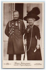 Postcard Imperial Couple Emperor Auguste Victoria c1940's RPPC Photo picture