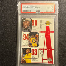 Upper Deck 1996 Lakers Building Winner #148 PSA 10 Shaq Kobe Van Exel picture