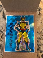 VINTAGE 80’S Wolverine FOIL PRISM VENDING MACHINE STICKER BLANK BACK UNUSED  picture