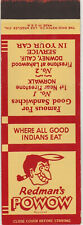 Redman's Powow-Indian-Norwalk-Downey-Ca-California-As Is-Rough Back picture