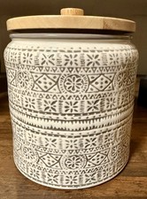Target Threshold Kitchen Canister Medium White Gray 2021 Genesis Discontinued picture
