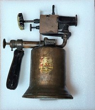 Vintage 1920’s Turner Brass Works Baffle Blow Torch -Great, Original Condition picture