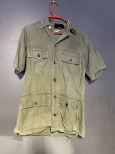 True Vintage Military Jungle Shirt Size 40 Medium picture