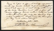 Fredrika Bremer 1864 Autograph Letter ALS Swedish Jane Austen Stockholm 105992 picture