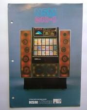 NSM 240- I Jukebox FLYER Original Phonograph Music Promo Color Foldout Artwork picture