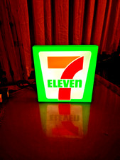 Seven Eleven Gas Station - USB Lighted LED Sign - Man Cave - Arcade - Retro 711 picture