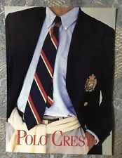 VTG 1990s Ralph Lauren Print Advertisement - Men's Polo Crest Blazer Stripe Tie picture