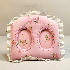VTG Artisan Photo Frame Cotton Fabric Padded Lace 8