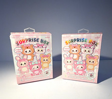 DANBAR Animals Surprise Blind Pack Squishy Cube w/ Plush Keychain 2 Pack picture