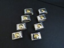 Set of 8 REGAL Silver Plated Napkin rings with SeaShells. Pretty picture
