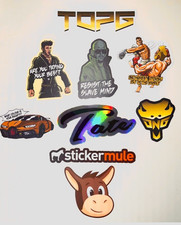 ANDREW TATE LIMITED EDITION STICKERS MADE BY TOPG HIMSELF picture