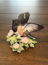 Vintage 1996 Lenox Rufous-Sided Towhee Fine Porcelain Bird Figurine Taiwan picture
