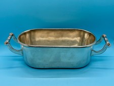Vintage La Bottega del Peltro Giorgio Tabellini Pewter 9” Flowerpot picture